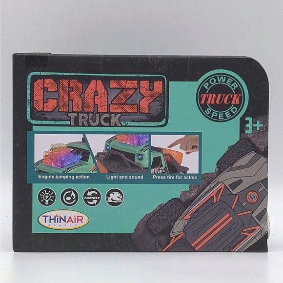 Thin Air Crazy Truck Pull Back Power Child Toy Tough Monster Truck Brand New - Picture 3 of 4